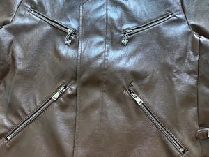 Nuevos abrigos de béisbol pesados para hombres de caballero, chaquetas de alta calidad cálidas Pu, diseño Digital abstracto, lona gruesa de piel de oveja - Product Image 4