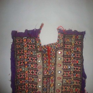 Customised Handmade Vintage Baloch Tribal Banjara Yoke Embroidery Mirror Work <b>Applique</b> Patch Sewing Artland International - Product Image 2