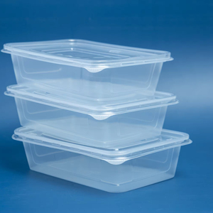 ภาชนะบรรจุอาหารพลาสติก PP ทรงสี่เหลี่ยมผืนผ้าแบบใช้แล้วทิ้งพร้อมฝาปิด550 650 750ขนาด1000มล. ส่งออกจากเวียดนาม - Product Image 1