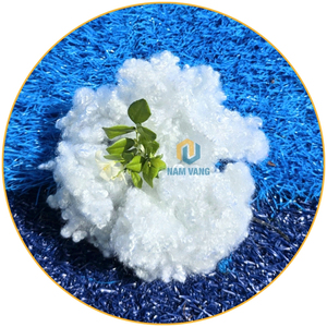 Fibra Discontinua de Poliéster 100% Hueca Conjugada Sin Siliconar de 15D x 32 mm, Material de Relleno Reciclable Antiestático para Hilatura - Product Image 1