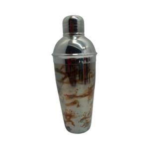 Coctelera de acero inoxidable con patrón de mármol, mezclador a prueba de fugas de 500ml, herramienta única de vaso de Metal para uso doméstico y profesional - Product Image 1