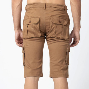 Fabricants de vêtements de douane Pantalons cargo en coton pour hommes, été, short de travail décontracté, randonnée, extérieur, multi-poches, vente en gros OEM - Product Image 2