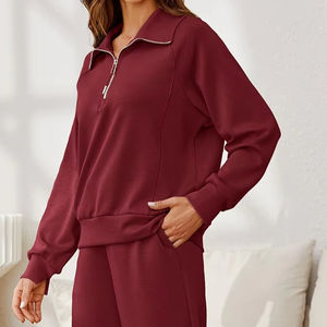 Vêtements de sport Jogging costume vêtements de sport pantalons sweat-shirt avec pantalons de survêtement sweats à capuche vierges surdimensionné femmes ensemble 2 pièces ensemble - Product Image 5