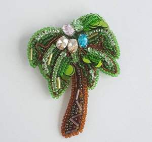 Breloques de sac brodées de perles de rocaille haut de gamme, faites sur mesure, dernières breloques de sac brodées de perles de rocaille pour la mode - Product Image 1