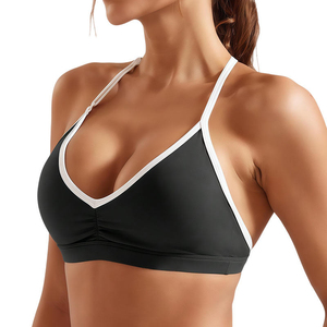 Transpirable Secado rápido Sin costuras Desmontable Pecho Mat Sujetador deportivo Correa de hombro delgada Frente Soporte alto Tallas grandes Otoño Primavera - Product Image 3