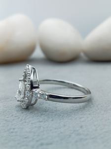 Anillo de Compromiso con Diamante Cultivado en Laboratorio de 2.0 CT, Plata 925, Oro 18K, VVS, Anillo de Boda Blanco con Diamante Cultivado en Laboratorio, Chapado en Oro Certificado - Product Image 3