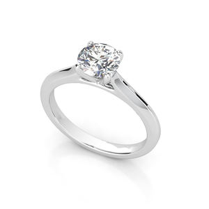 แหวนหมั้นเพชรเม็ดเดี่ยวสีทองสำหรับปลูกในแล็บแบบกำหนดเองเครื่องประดับที่ดีคลาสสิกสำหรับงานแต่งงานแหวนสัญญาไร้กาลเวลา10K 14K 18K - Product Image 1