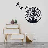 Elegante Arte de Pared Metálico Moderno para Dormitorio, Sala de Estar, Hogar y Oficina - Decoración Colgante con Estilo