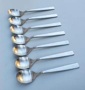 Direct Selling <b>Mirror</b> Polish Stainless Steel Spoon Set Best Quality Wedding Server Salad Spoons Long Handle for Home Hotel Use - Product Image 4