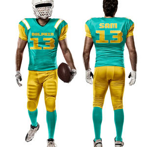 Uniformes de Fútbol Americano Personalizados con Logotipo, de Secado Rápido, Sublimados de Alta Calidad, Camisetas de Fútbol para Equipos, 100% Personalizables - Product Image 6