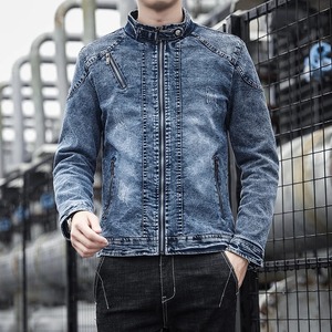 Nouvelle veste en jean pour hommes rue classique belle veste en jean haute rue mode vêtements pour hommes - Product Image 5