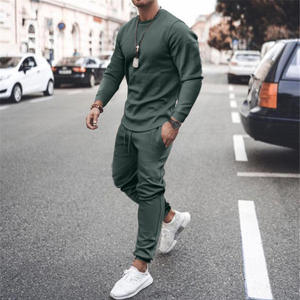Fashion Sportswear Men's Custom Logo 2 Pc Zip Tracksuit Sweat Suit <b>Jogger</b> Suit Men Tracksuit Set - Product Image 4