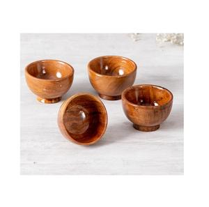 Cuenco de madera de último diseño para servir fruta y ensalada forma redonda para cocina y vajilla de mesa cuencos para servir - Product Image 6