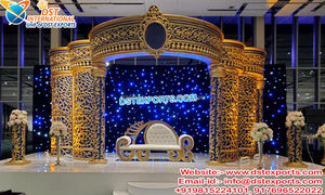 Decoración de Escenario con Espejos para Bodas Fusionales Kannada, Decoración de Escenario con Espejos Única para Bodas, Bodas Indias, OFERTA en el Reino Unido - Product Image 4