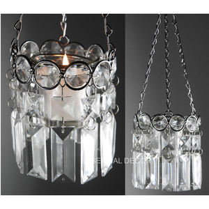 Handmade Nickel Plated Aluminum <b>T</b> <b>Light</b> Holder Glass Votive for Wedding Christmas Party Table Centerpiece Decor Wedding - Product Image 5