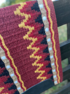 Western Show Horse Saddle <b>Blanket</b> New Zealand Design Handmade Wool Saddle <b>Blanket</b> Top Wool Saddle Pad Size - Product Image 5