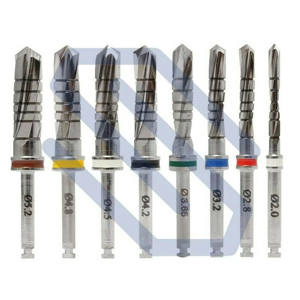 Taladros rectos para cirugía de implante Dental, cirugía de irrigación externa, implantología, larga vida, 8 Uds. - Product Image 1