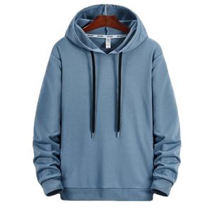 Sudadera con capucha para hombre, 100% algodón, ecológica, con forro polar en la parte delantera, color negro sólido, 300 gramos, corte regular, 100% algodón - Product Image 2