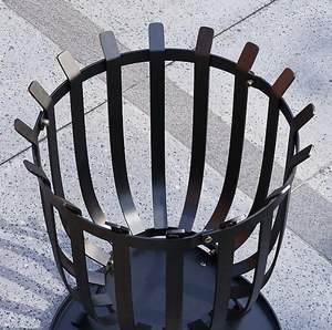 Modern Decorative Iron <b>Fire</b> <b>Pit</b> Freestanding Natural <b>Gas</b> 9999 BTU Designed Open Area Heating Garden Visual Charm Outdoor - Product Image 5