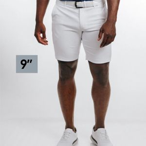 Shorts de golf vierges et décontractés en polyester pour hommes, shorts de golf de couleur unie évacuant l'humidité avec logo personnalisé pour hommes, nouvel arrivage - Product Image 5