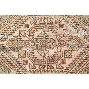 4.5x6.9 ft Turkish Area Rug, <b>Brown</b> Pink Vintage Moroccan <b>Wool</b> Rug - Product Image 5
