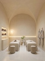 Espositore a LED per Sala Trattamenti, Arredamento per Salone, Lettino Estetico, Scrivania Reception, Mobile per Skincare, Vetrina Personalizzata