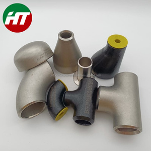 Té en acier au carbone sans couture 16 "DN40 SCH10S ASTM A234 WPB coude 180deg A234wpb - Product Image 3