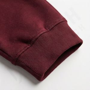 Chándal Informal con Capucha para Uso Diario, Diseño Sólido 100% Algodón, Múltiples Tallas, Ropa Deportiva Activa, Color Personalizado - Product Image 6