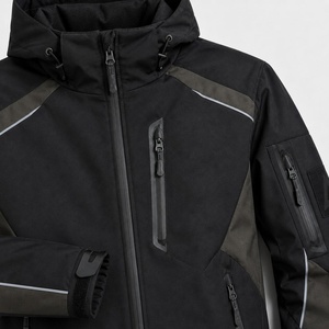 Chaqueta Casual de Invierno con Capucha para Hombre HAPPY HORSE, Chaqueta Softshell Impermeable y Cortavientos, Exterior de Nailon y Algodón, Forro de Poliéster y Algodón - Product Image 2