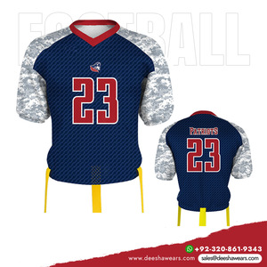 Camisetas de Fútbol Americano de Alto Rendimiento, Tallas Grandes, Transpirables, de Secado Rápido, Antibacterianas, 100% Poliéster, para Equipos, Adultos - Product Image 3