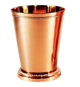 Customized Drinkware Mint Julep Cup Creative Metal <b>Table</b> Top Decor Cocktail Mojito Julep Glass for Bar and Home - Product Image 5