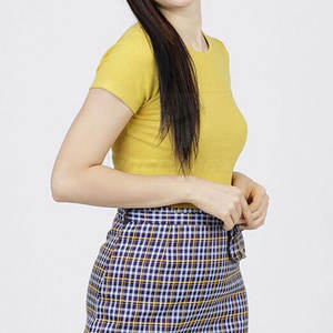 เสื้อครอปฤดูร้อนคุณภาพสูงสำหรับผู้หญิงผ้าคอตตอน100% น้ำหนักเบาและสไตล์ลำลองใส่สบายสำหรับใส่ในชีวิตประจำวันและกิจกรรมต่างๆ - Product Image 5