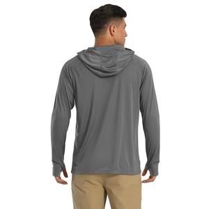 Sweat à capuche Performance en microfibre à manches longues pour hommes Taille XL Polyester respirant Ensembles de styles de vêtements de pêche en vrac fournis - Product Image 5