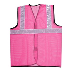 Gilet de sécurité rose pour la construction - Idéal pour les femmes travailleuses et les superviseurs de chantier - Product Image 1