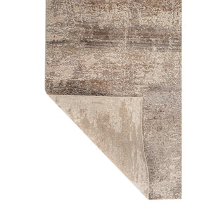 Tapis en laine et soie noué à la main Entropy Ivory AKWS-13064 (Cs-01) - Motif abstrait pour la maison et le salon, modèle rectangulaire pour couloir - Product Image 5