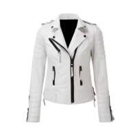 Vestes d'hiver sur mesure de qualité supérieure pour femmes, taille plus, 100% simili cuir, doublure en coton, style motard, respirantes