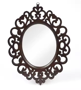 กระจกติดผนังทำจากไม้พร้อมกรอบสีน้ำตาลและของตกแต่งบ้านที่สมบูรณ์แบบโดยอุตสาหกรรม azora ดีไซน์ล่าสุด - Product Image 6