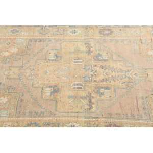 3.37x6.3 ft Vintage Rug, Turkish Rug, <b>Brown</b> Southwestern <b>Wool</b> Rug - Product Image 5