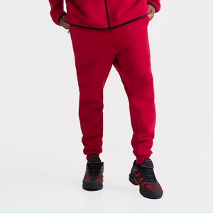 Hot Selling <b>Elastic</b> <b>Waist</b> Canvas Double Waisted Baggy Sweatpants Casual Loose Fit Breathable Men's Flared Streetwear <b>Trousers</b> - Product Image 3