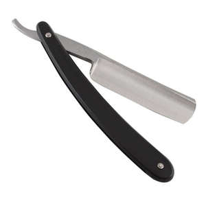 Navaja de Barbero de Diseño Nuevo, Acero Inoxidable, Mango de Plástico, Plegable, de Borde Recto, Afeitadora Manual - Product Image 5