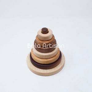 Juguete de Madera DIY de 10 Pisos para Actividades Cognitivas Montessori, Juego Educativo para el Desarrollo del Pensamiento y Competencia en Niños - Product Image 1