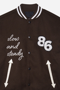 Hot Selling Designer High Street Stand Varsity <b>Jacket</b> <b>Men</b> Winter College <b>Baseball</b> Hip Hop Letter Embroidery Breathable Canvas - Product Image 5