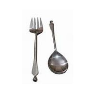 Ensemble de serveurs à salade unique avec manche en bois Ustensiles de cuisine pour table de fête de restaurant à la maison - Product Image 3
