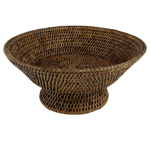 Bol en rotin tissé à la main de style bohème exquis durable bols à motifs de rotin de cuisine de taille moyenne décor de salle à manger - Product Image 1