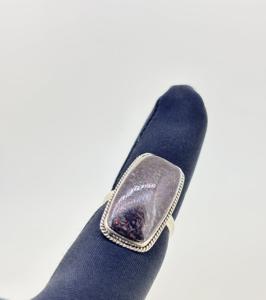 New Design Solid 925 Sterling <b>Silver</b> <b>Men</b> Women Minimalist Bezel Setting Natural Dinosaur Bone Cabochon Gemstone <b>Rings</b> for Party - Product Image 4