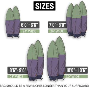 Bolsa de lona personalizada para tabla de surf con cubierta de PVC, herramientas y accesorios de surf Waterplay con temática de lagos y ríos - Product Image 2