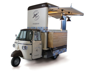 Triciclo Eléctrico para Comida, Carrito Móvil de Catering, Furgoneta de Comida Callejera de Tres Ruedas para Café, Pizza, Tacos, Helados, Snacks y Hot Dogs - Product Image 4