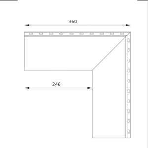 Renoplast ®   Profilé de nez de marche en aluminium SW pour sols ventilés - Profil de marche de 200 cm 12 mm, profil de bordure de carrelage - Product Image 6