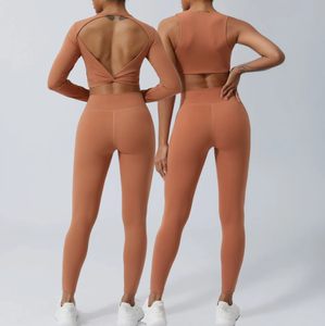 Conjuntos Deportivos para Mujer, 2 Piezas, Ropa de Yoga y Gimnasio, Pantalones de Cintura Alta Sin Costuras, Sujetador Deportivo Transpirable de Secado Rápido - Product Image 6