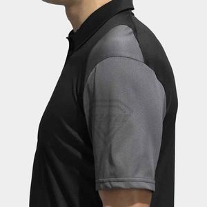 Polo de golf de performance pour homme respirant 100% coton évacuation de la sueur décontracté coupe standard 2 boutons solide Polo de golf - Product Image 5